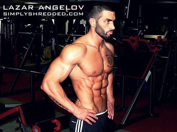 Shredded Abs Fitness Model Lazar Angelov Talks With